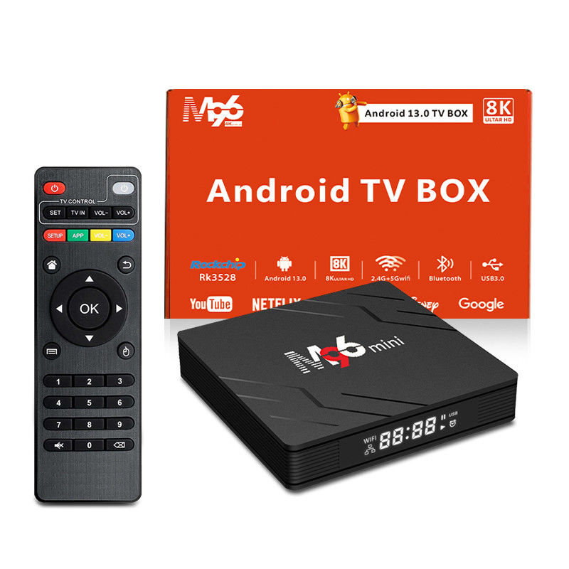 Android 13.0 TV Box M96 Mini 4GB DDR4 RAM 2.4G 5G BT5.0WIFI6