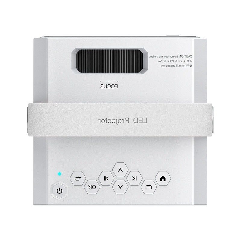 4K LCD T2 Mini Projector 3.5mm Audio Projection Distance 1.2-3.8m