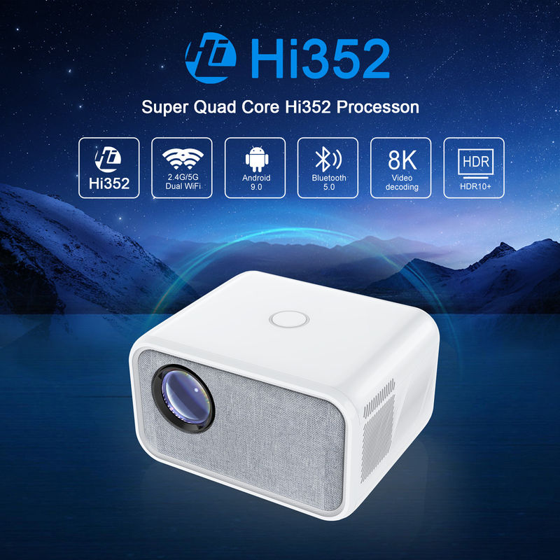 Multi Scene 110V-240V 50-60Hz HD Mini LED T5 Projector Andriod 9.0