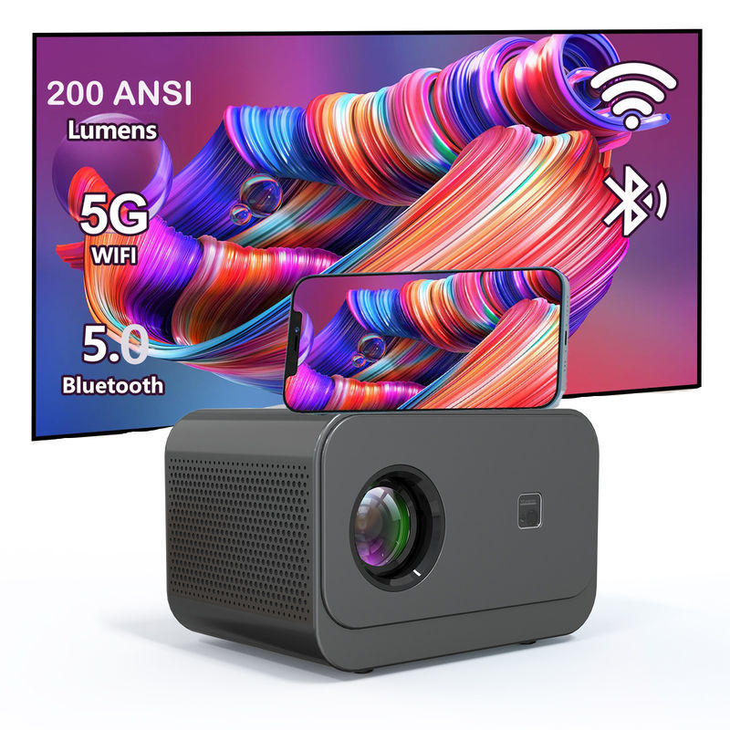 1024*600P New Product Electric Focus LED+LCD HDMI Android Projector 200 lumens