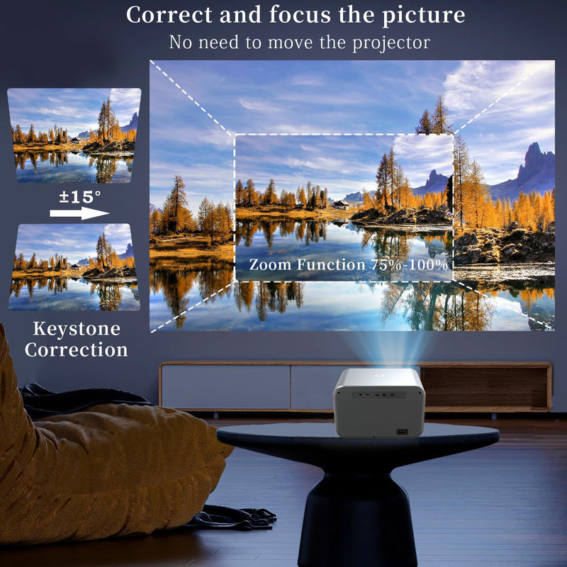 Multi Function Electric Focus LED+LCD HDMI T300 Projector For Home Theater