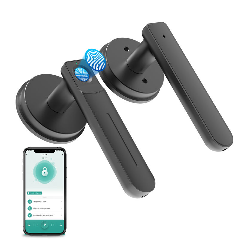 App Function, Smart Fingerprint Door Lock,Keyless Door Lock with Handle,Room Door Lock for Bedroom / Office
