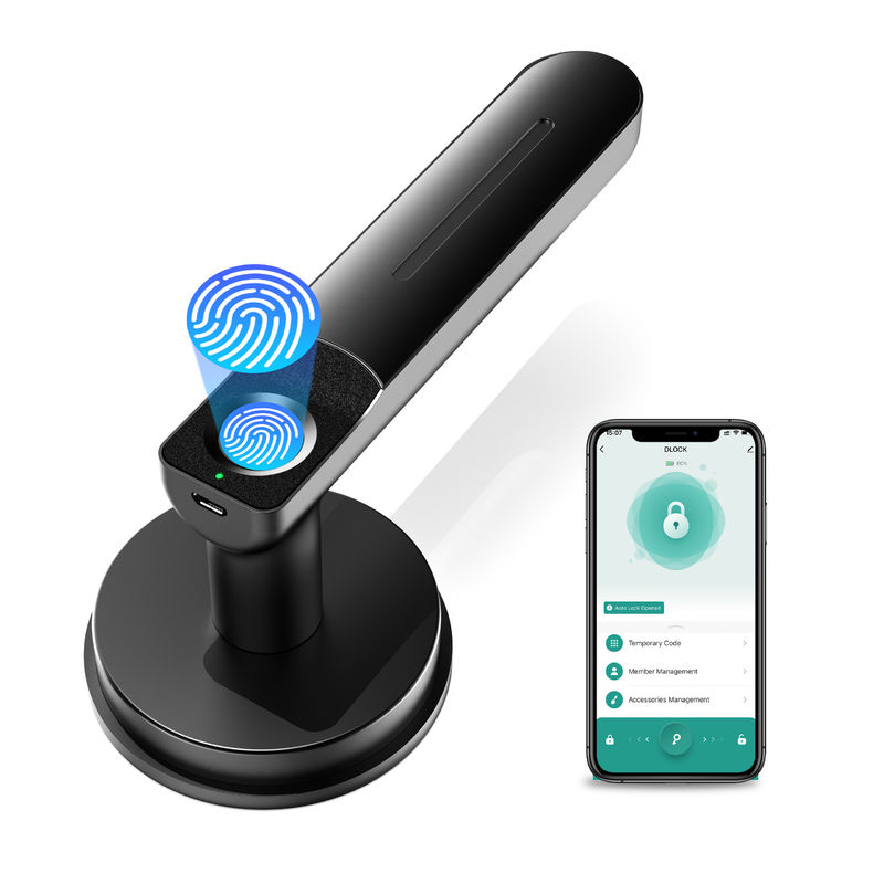 App Function, Smart Fingerprint Door Lock,Keyless Door Lock with Handle,Room Door Lock for Bedroom / Office