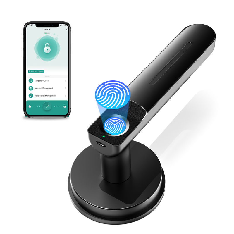 App Function, Smart Fingerprint Door Lock,Keyless Door Lock with Handle,Room Door Lock for Bedroom / Office