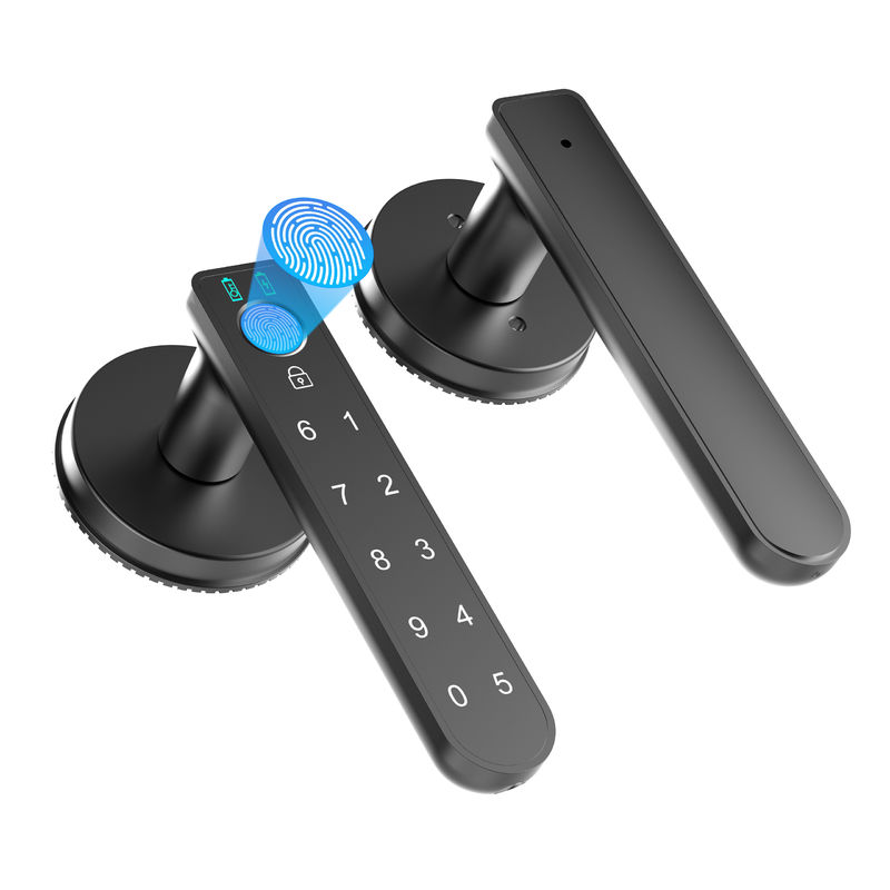 Smart Fingerprint Door Lock with Keypads, Handle, Passwords, Keyless Entry Door Lock for Home