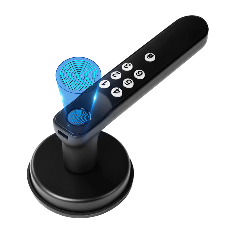 T01Fingerprint Door Lock, Keyless Entry Door Locks Biometric Door Lock with Silicone Keyboard, for Home Office Apartment