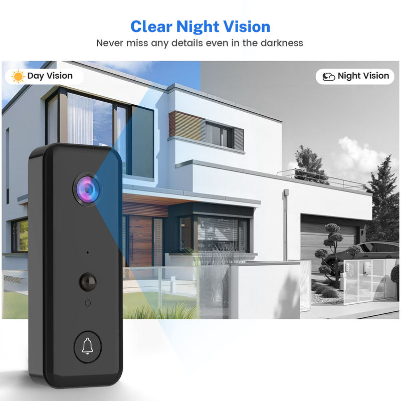 Smart Wifi Visual Doorbell H9 With Mobile Phone Remote, Wireless WiFi Network, App Support For Villa Apartments