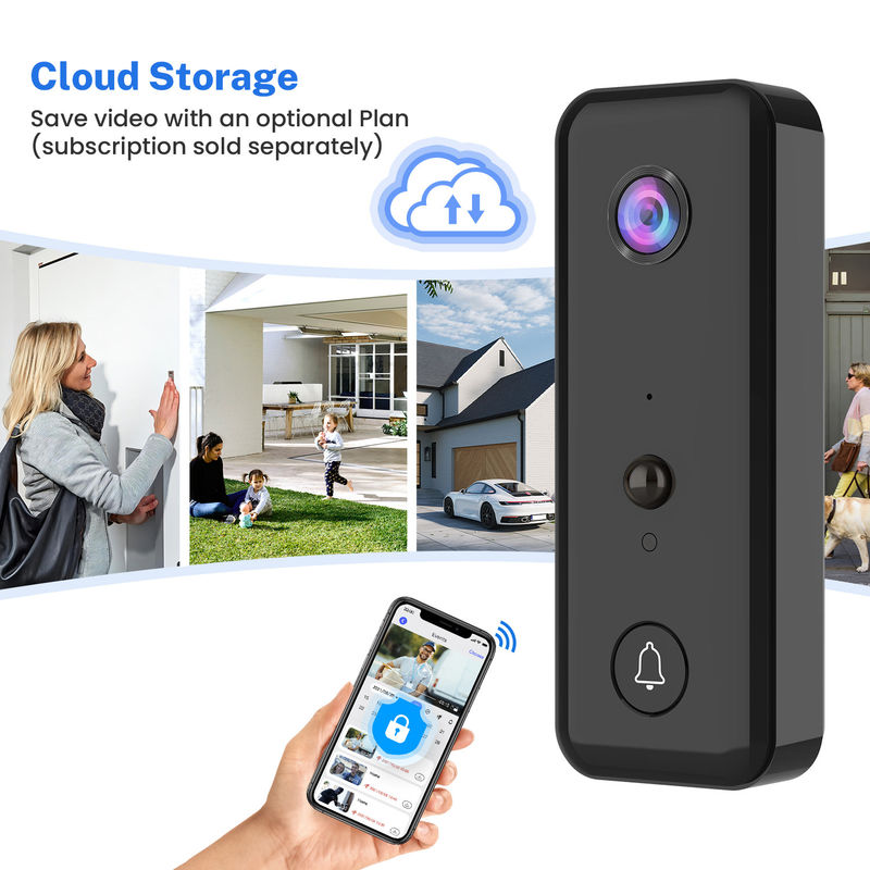 Smart Cloud Storage Visual Doorbell H9 With Camera WiFi Network, App Support For Home Apartments