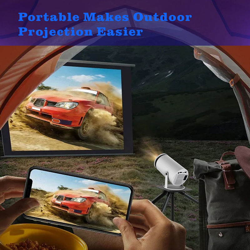 Multiscene HY300 Mini LED Portable Projector , Lightweight Compact Projector For Home