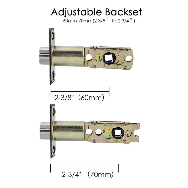 Zinc Alloy Door Locks Heavy Duty Triple Lever Locks Adjustable Plating Handle Locks Gate Door Locks With Key Door Handle