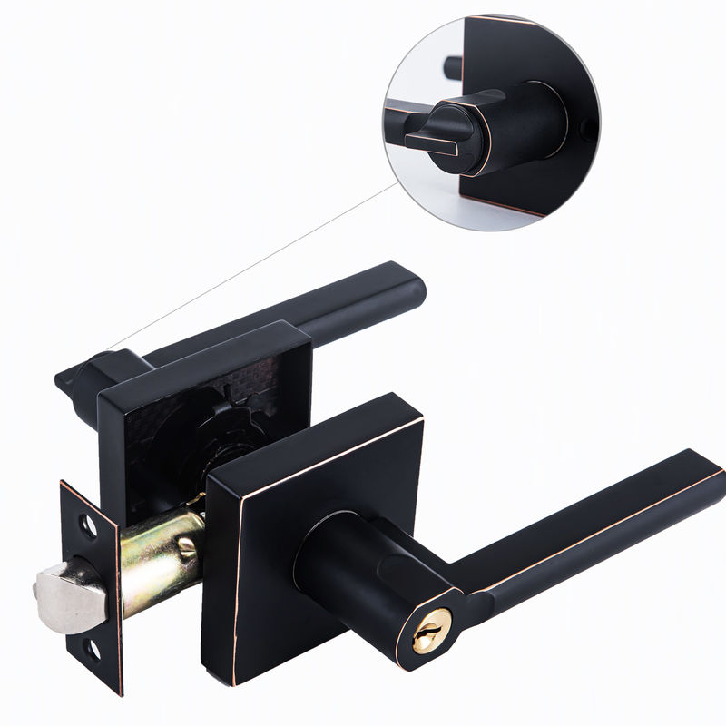 Zinc Alloy Door Lock Triple Lever Lock Adjustable Plating Handle Lock Passage Door Lock Keyless Stainless Steel Door Han