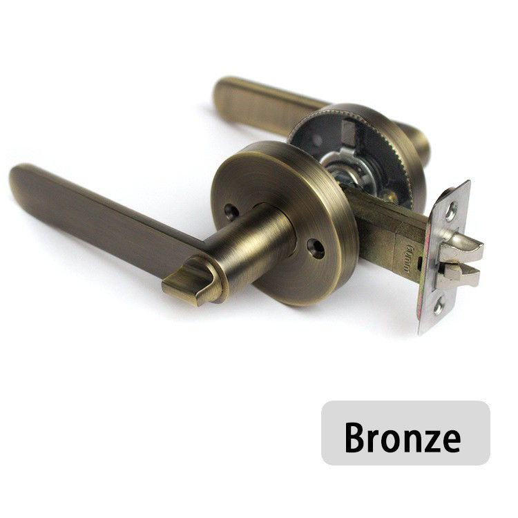 KZ01 Zinc Alloy Heavy Duty Triple Lever Lock Ball Door Lock Indoor Bedroom Room Door Lock Stainless Steel Ball Bathroom