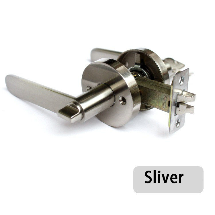 KZ01 Zinc Alloy Heavy Duty Triple Lever Lock Ball Door Lock Indoor Bedroom Room Door Lock Stainless Steel Ball Bathroom