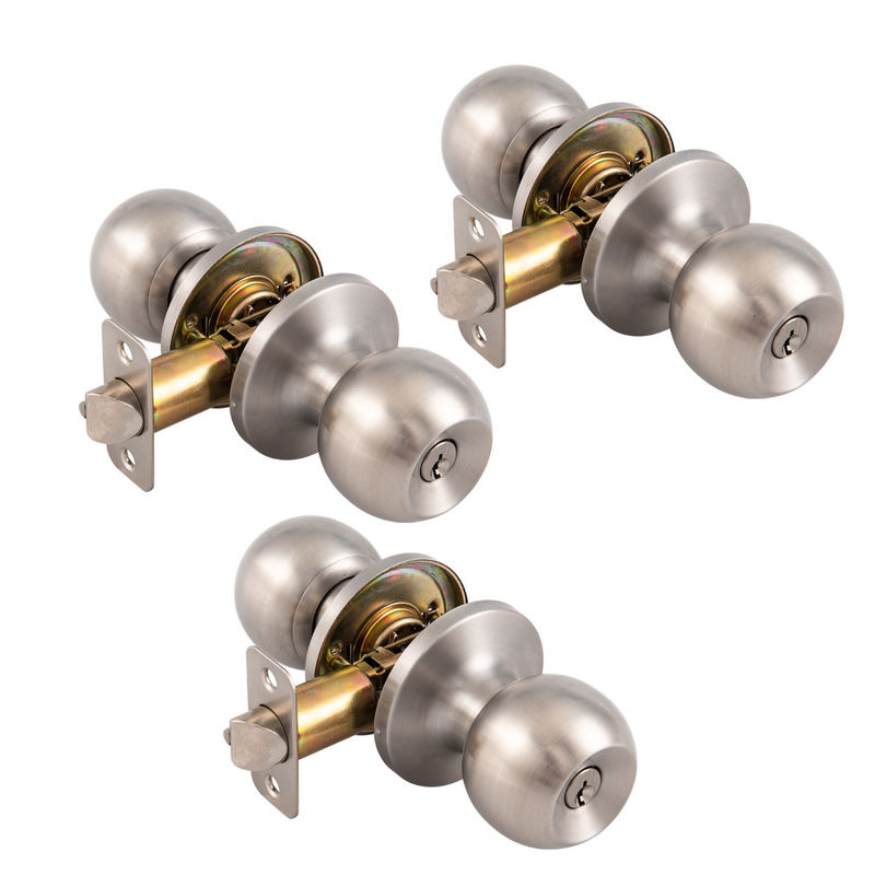 X3-SSS Stainless Steel Door Lock Plating Ball Single Side Handle Decorative Handle Without Key