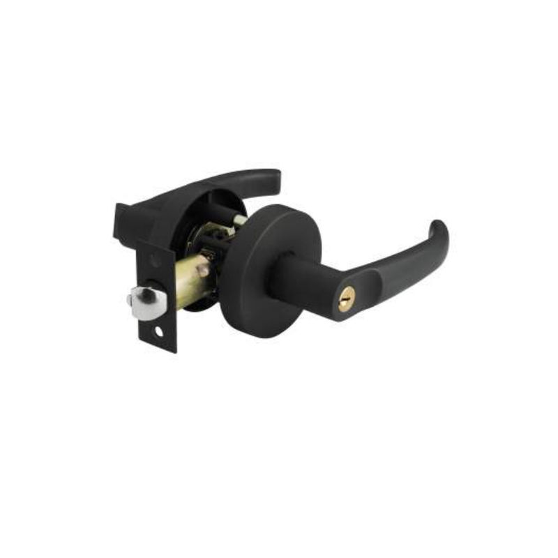 Door Lever Entry With 3 Keys,45° Door Opening, Three-bar Handle Lock,Reversible For Right & Left Side, For Bedroom Or Fr