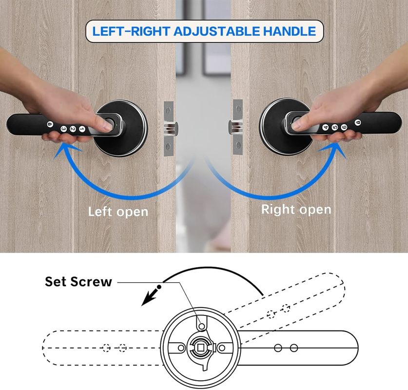 Hotel Lock with Mechanical Knob Controller Type and Polished Finish Types