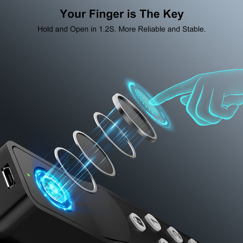 Smooth Rounded Handle Zinc Alloy Fingerprint Door Lock for Secure and Convenient Entry